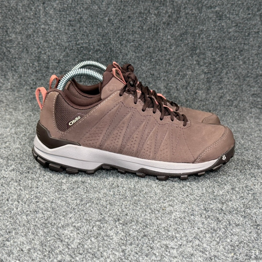 Oboz Sypes‎ Low Hiking Shoes Women's 8 Peppercorn Waterproof Outdoor Trail Hike